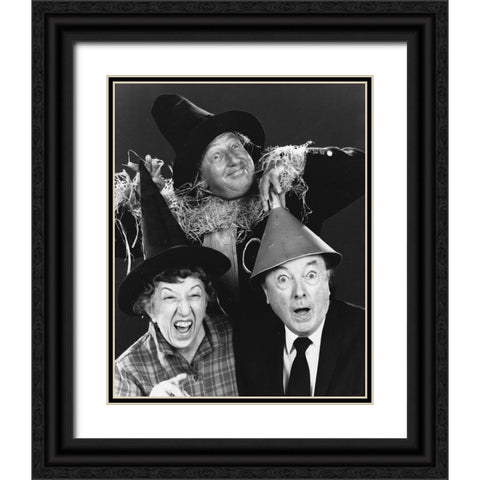 Ray Bolger, Jack Haley, Margaret Hamilton, The Wizard of Oz, 1970 Black Ornate Wood Framed Art Print with Double Matting by Vintage Hollywood Archive