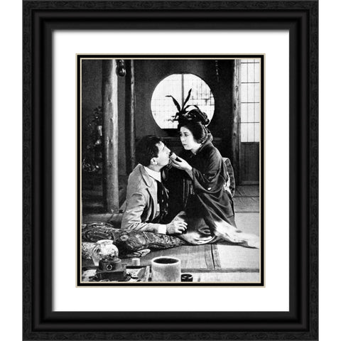 Tsuru Aoki, The Breath of the Gods, 1920 Black Ornate Wood Framed Art Print with Double Matting by Vintage Hollywood Archive