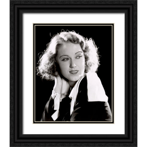 Fay Wray Black Ornate Wood Framed Art Print with Double Matting by Vintage Hollywood Archive