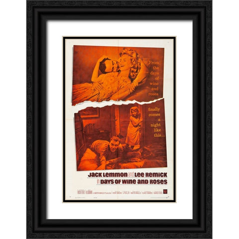 Days of Wine and Roses-1962 Black Ornate Wood Framed Art Print with Double Matting by Vintage Hollywood Archive