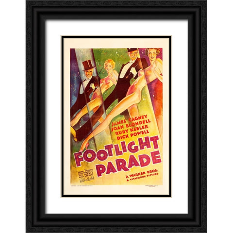 Footlight Parade-1933 Black Ornate Wood Framed Art Print with Double Matting by Vintage Hollywood Archive