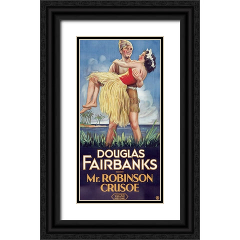 Mr Robinson Crusoe-1932 Black Ornate Wood Framed Art Print with Double Matting by Vintage Hollywood Archive