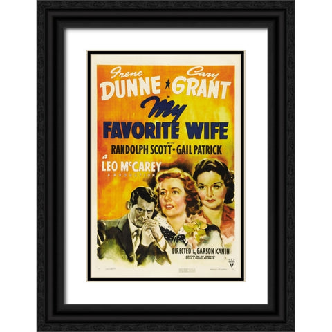 My Fave Wife Black Ornate Wood Framed Art Print with Double Matting by Vintage Hollywood Archive
