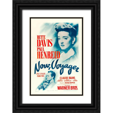 Now Voyager-1942 Black Ornate Wood Framed Art Print with Double Matting by Vintage Hollywood Archive