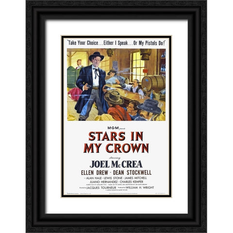 Stars in My Crown-1949 Black Ornate Wood Framed Art Print with Double Matting by Vintage Hollywood Archive
