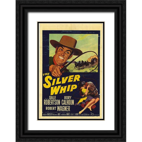 The Silver Whip-1953 Black Ornate Wood Framed Art Print with Double Matting by Vintage Hollywood Archive