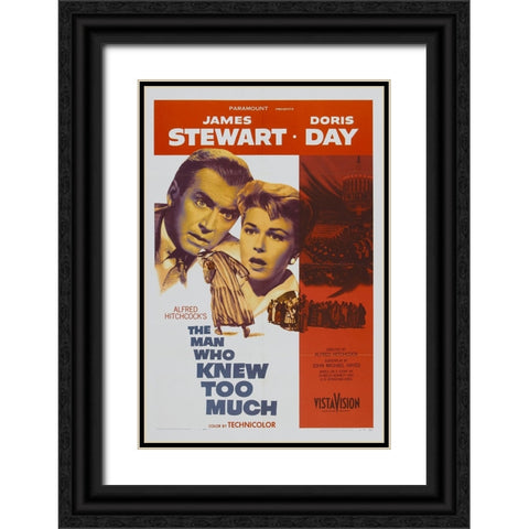 The Man who Knew Too Much-1956 Black Ornate Wood Framed Art Print with Double Matting by Vintage Hollywood Archive