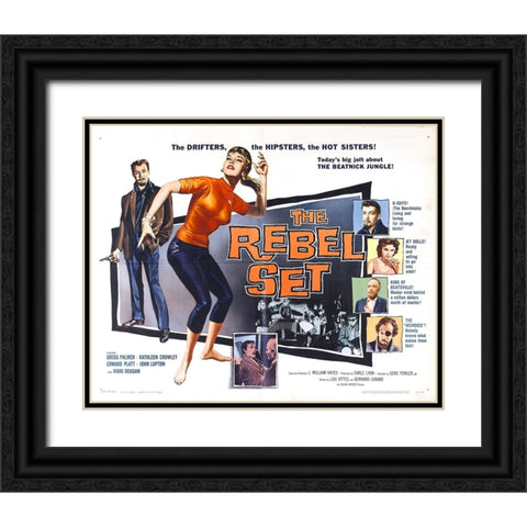 The Rebel Set-1959 Black Ornate Wood Framed Art Print with Double Matting by Vintage Hollywood Archive