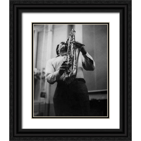Albert Ayler Black Ornate Wood Framed Art Print with Double Matting by Vintage Music Archive
