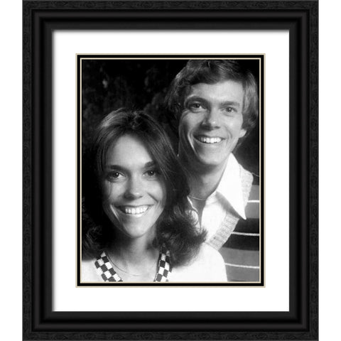 Carpenters-1974 Black Ornate Wood Framed Art Print with Double Matting by Vintage Music Archive