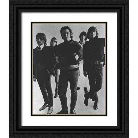 Chocolate Watch Band-1966 Black Ornate Wood Framed Art Print with Double Matting by Vintage Music Archive