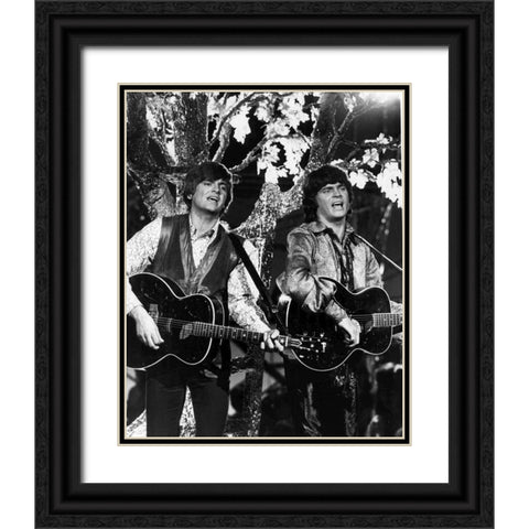 Everly Brothers-1970 Black Ornate Wood Framed Art Print with Double Matting by Vintage Music Archive