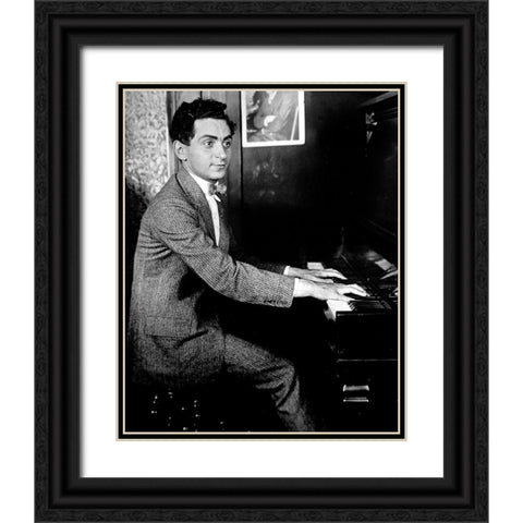 Irving Berlin-1906 Black Ornate Wood Framed Art Print with Double Matting by Vintage Music Archive