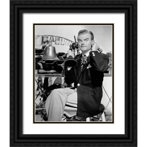 Spike Jones-1948 Black Ornate Wood Framed Art Print with Double Matting by Vintage Music Archive