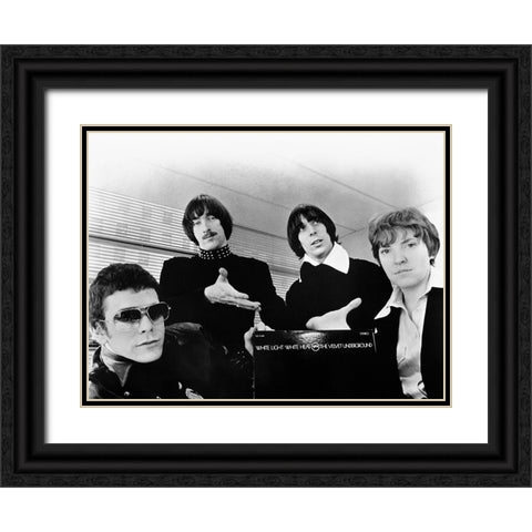 Velvet Underground Black Ornate Wood Framed Art Print with Double Matting by Vintage Music Archive