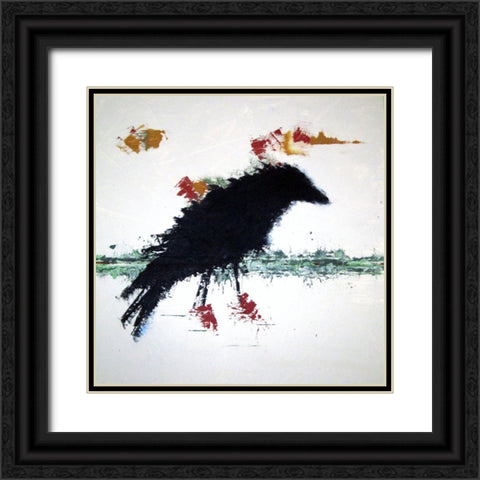 Dredging the Sound Black Ornate Wood Framed Art Print with Double Matting by Clement, Diane