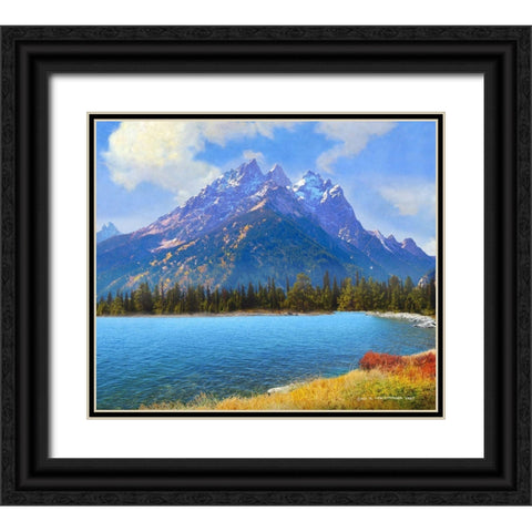 Cathedral Group Black Ornate Wood Framed Art Print with Double Matting by Vest, Christopher