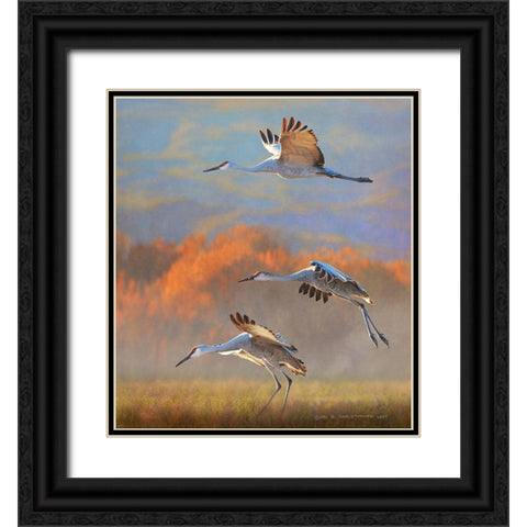Mid Morning at the Bosque Black Ornate Wood Framed Art Print with Double Matting by Vest, Christopher