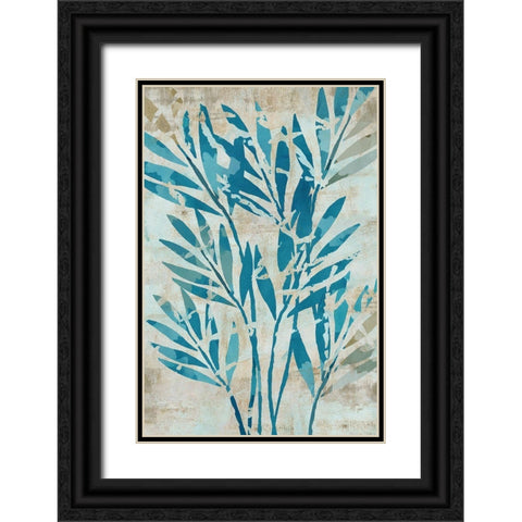 Moonlit Palms II Black Ornate Wood Framed Art Print with Double Matting by Kouta, Flora