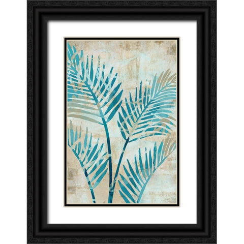 Moonlit Palms IV Black Ornate Wood Framed Art Print with Double Matting by Kouta, Flora