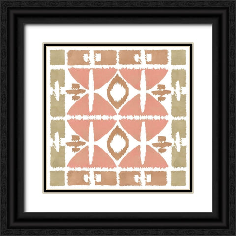 Earthy Geometric II Black Ornate Wood Framed Art Print with Double Matting by Kouta, Flora