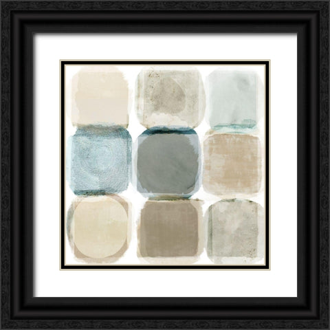 Beach Rocks II Black Ornate Wood Framed Art Print with Double Matting by Kouta, Flora