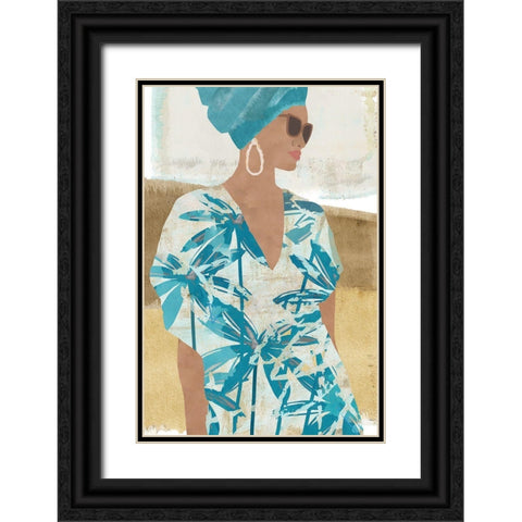 Clementine I Black Ornate Wood Framed Art Print with Double Matting by Kouta, Flora