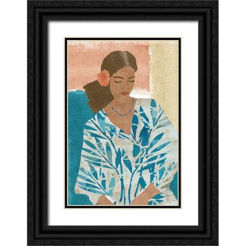 Rosita I Black Ornate Wood Framed Art Print with Double Matting by Kouta, Flora