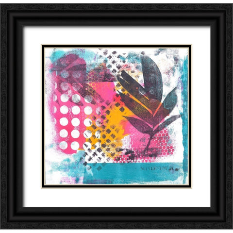 Wild Tropical Paradise Black Ornate Wood Framed Art Print with Double Matting by Haase, Andrea