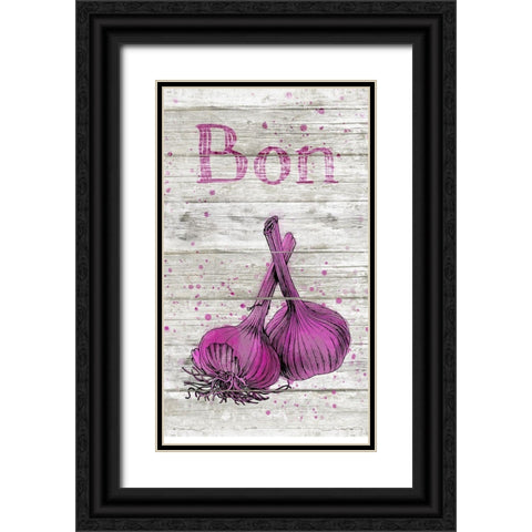 Bon Appetit I Black Ornate Wood Framed Art Print with Double Matting by Haase, Andrea
