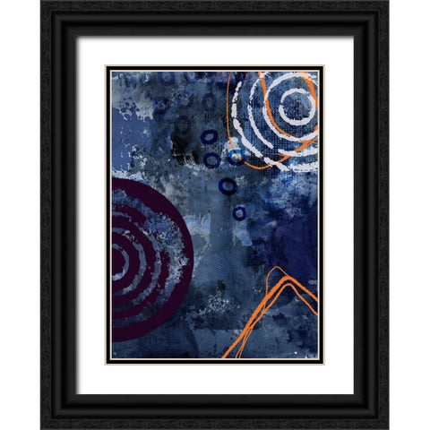 Nightscape Rush Black Ornate Wood Framed Art Print with Double Matting by Haase, Andrea