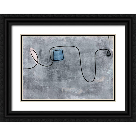 False Abbreviation Black Ornate Wood Framed Art Print with Double Matting by Haase, Andrea