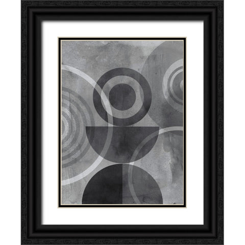 Circulation I Black Ornate Wood Framed Art Print with Double Matting by Haase, Andrea