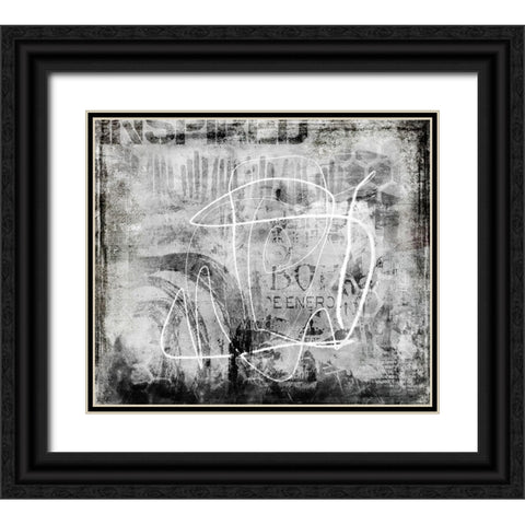 Draw Out of the Dark Black Ornate Wood Framed Art Print with Double Matting by Haase, Andrea