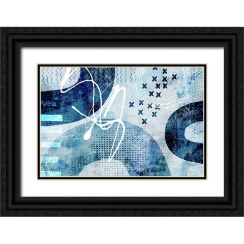 Stumbling Across III Black Ornate Wood Framed Art Print with Double Matting by Haase, Andrea