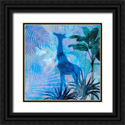 Giraffe of Africa II Black Ornate Wood Framed Art Print with Double Matting by Haase, Andrea