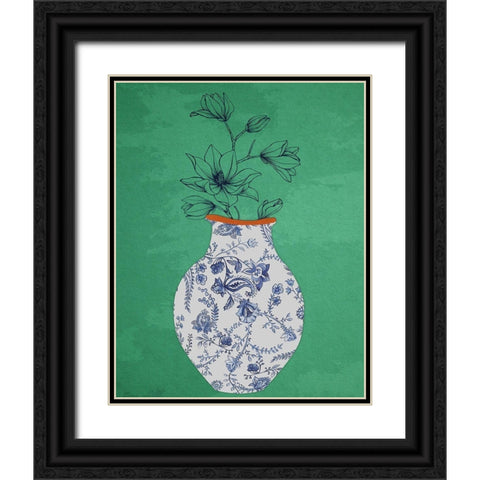 Vase or Vase I Black Ornate Wood Framed Art Print with Double Matting by Smith, Karen