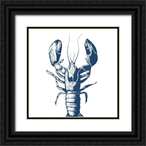 The Blue I Black Ornate Wood Framed Art Print with Double Matting by Smith, Karen