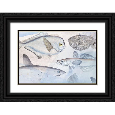 Deep Sea III Black Ornate Wood Framed Art Print with Double Matting by Hunziker, Steve