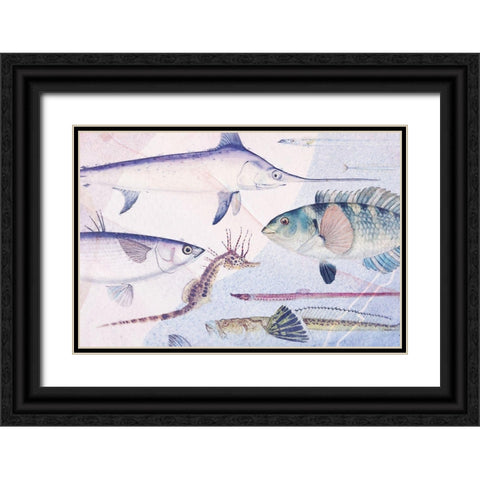 Deep Sea VI Black Ornate Wood Framed Art Print with Double Matting by Hunziker, Steve