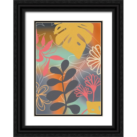 Botany Love Black Ornate Wood Framed Art Print with Double Matting by Haase, Andrea