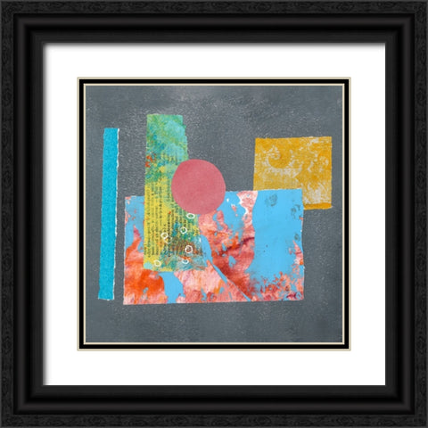 Playful Cut I Black Ornate Wood Framed Art Print with Double Matting by Haase, Andrea
