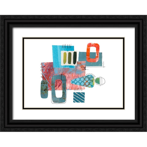 Fancy Cut III Black Ornate Wood Framed Art Print with Double Matting by Haase, Andrea