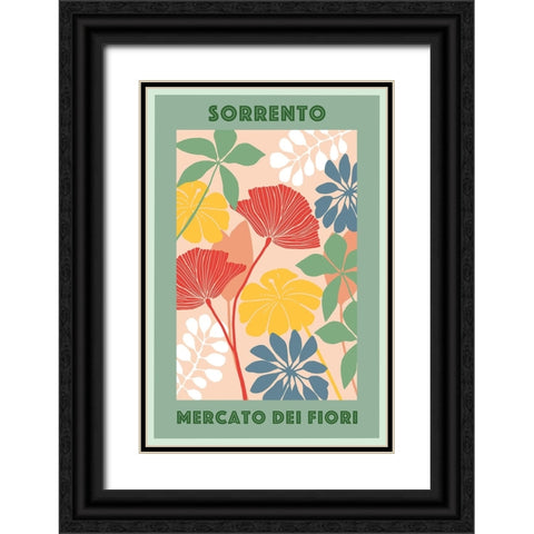 Flower Market II Black Ornate Wood Framed Art Print with Double Matting by Kouta, Flora