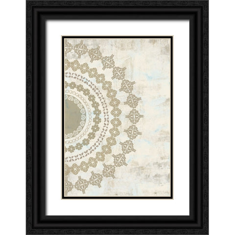 Rustic Mandala II Black Ornate Wood Framed Art Print with Double Matting by Kouta, Flora