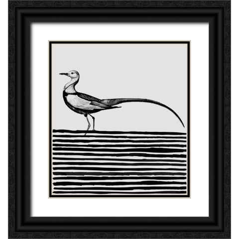 Line Up I Black Ornate Wood Framed Art Print with Double Matting by Smith, Karen