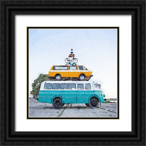 Rack n Stack Black Ornate Wood Framed Art Print with Double Matting by Curinga, Kim