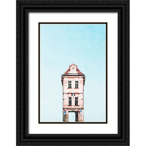 Tunnel House Black Ornate Wood Framed Art Print with Double Matting by Curinga, Kim