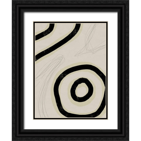 Ivory Stone III Black Ornate Wood Framed Art Print with Double Matting by Holman, Nicholas