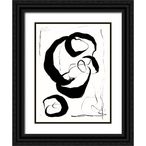 Entangled II Black Ornate Wood Framed Art Print with Double Matting by Holman, Nicholas